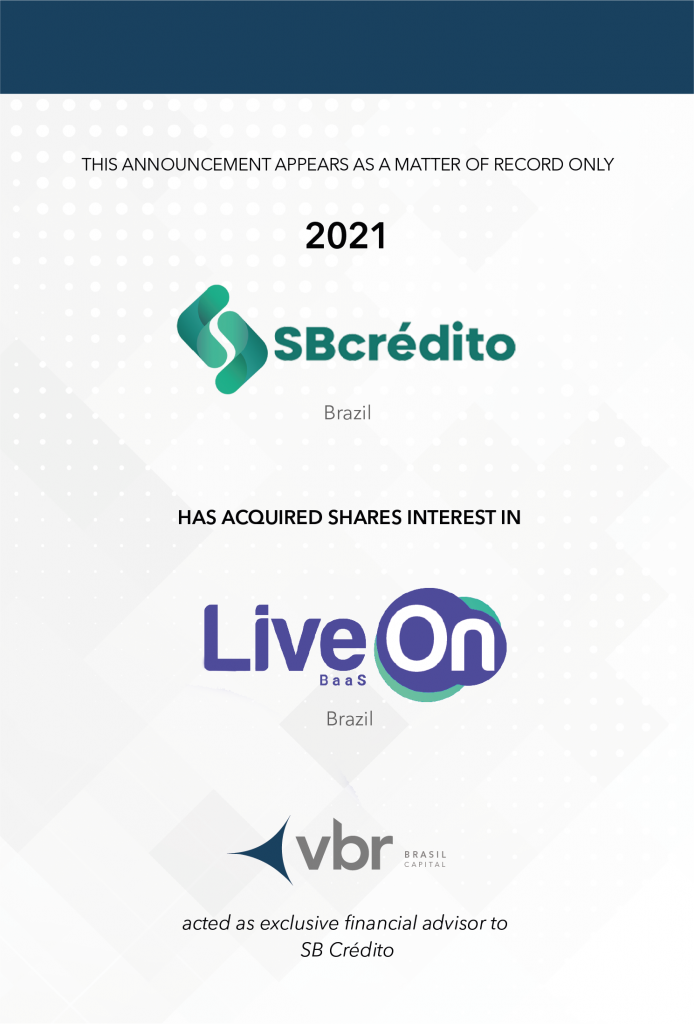 SB Crédito invested on LiveOn Solutions with the help of VBR Brazil